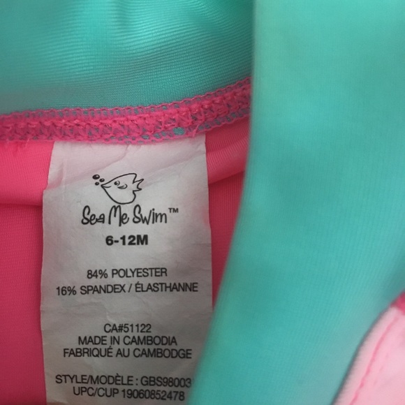 6-12m (6/$20) Rashguard Top by Sea Me Swim - Picture 2 of 5